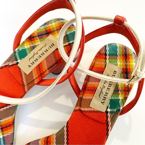 Burberry Tartan two-tone sandal - Picture 2 of 10